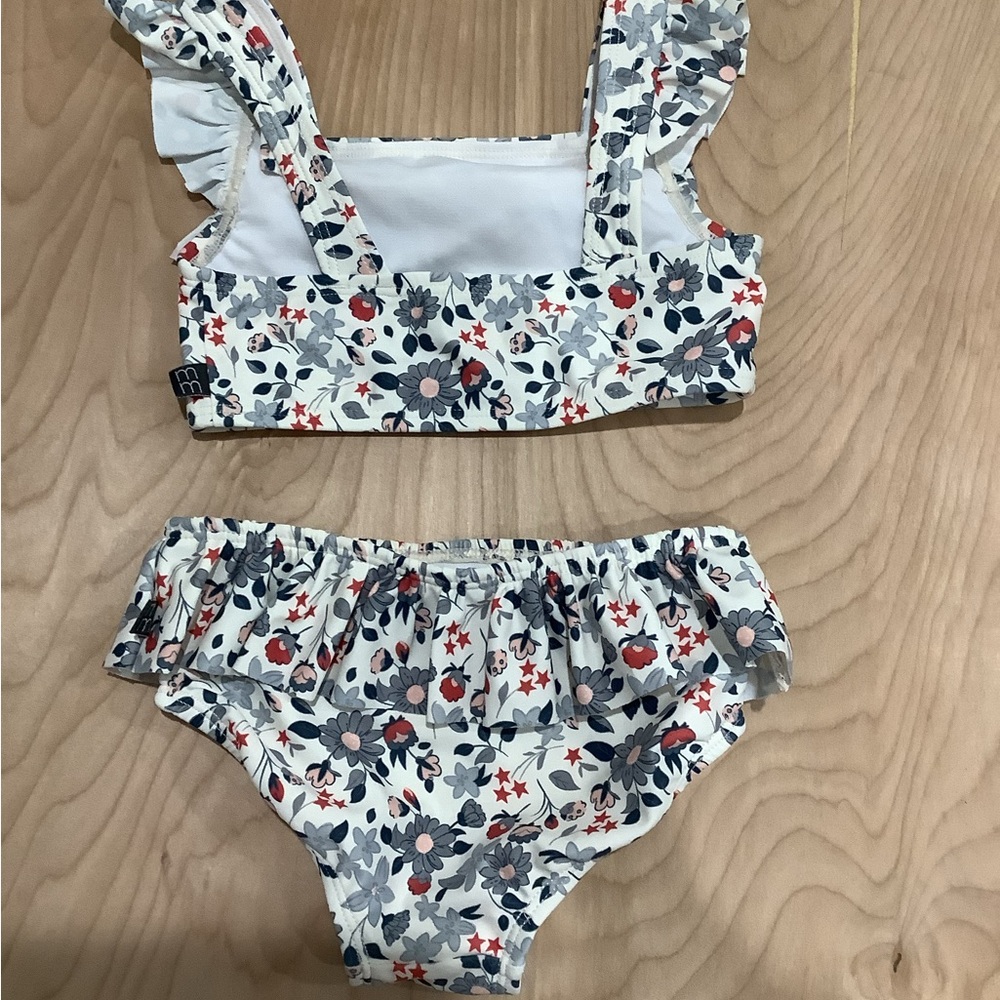 Floral Ruffle Bikini Set - Picture 2 of 3